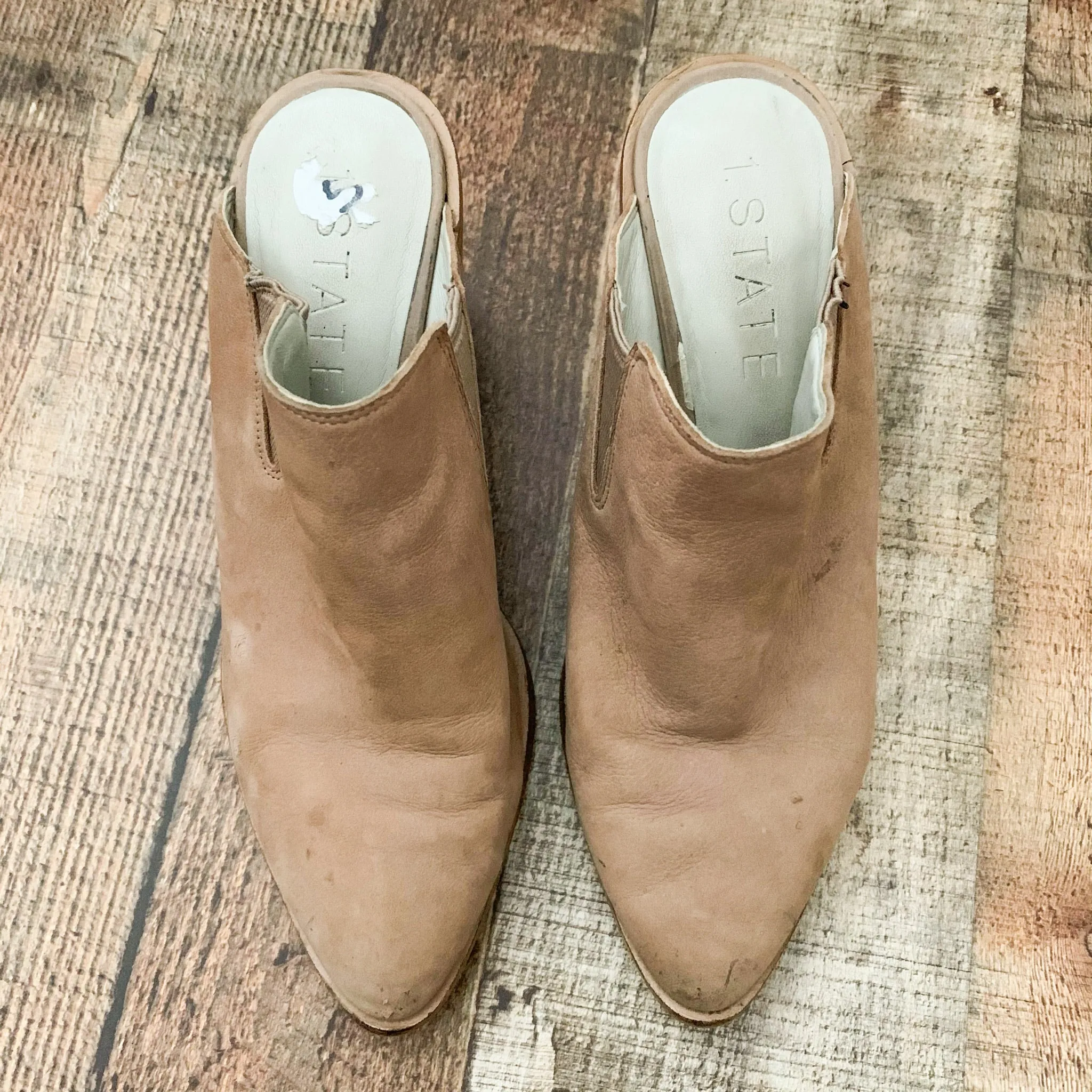 1 State Tan Slip On Heel Mule - Size 7.5 (See Notes)