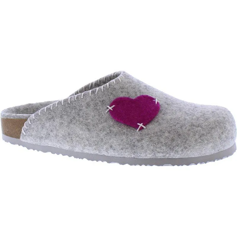 Adesso A6318 Bexly Ladies Grey Wool  Slippers