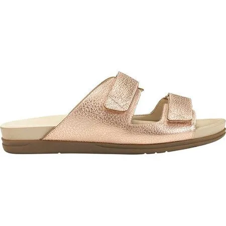 Aerosoles A2 Women's HAPPENSTANCE Sandals Open Toe Pink Metallic Leather
