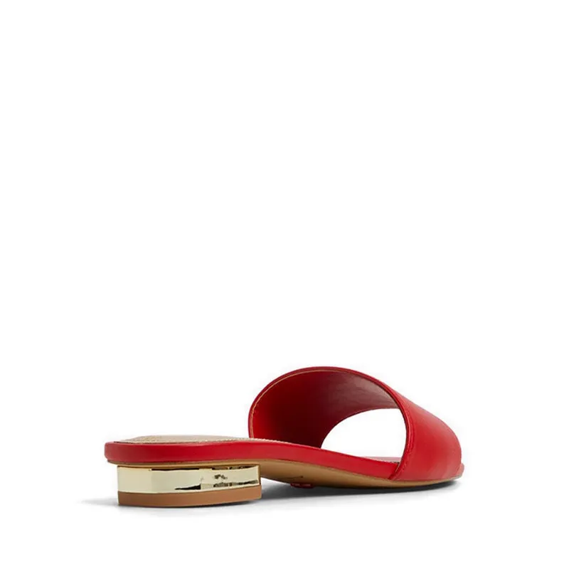 Agnis Heeled Sandals - Red