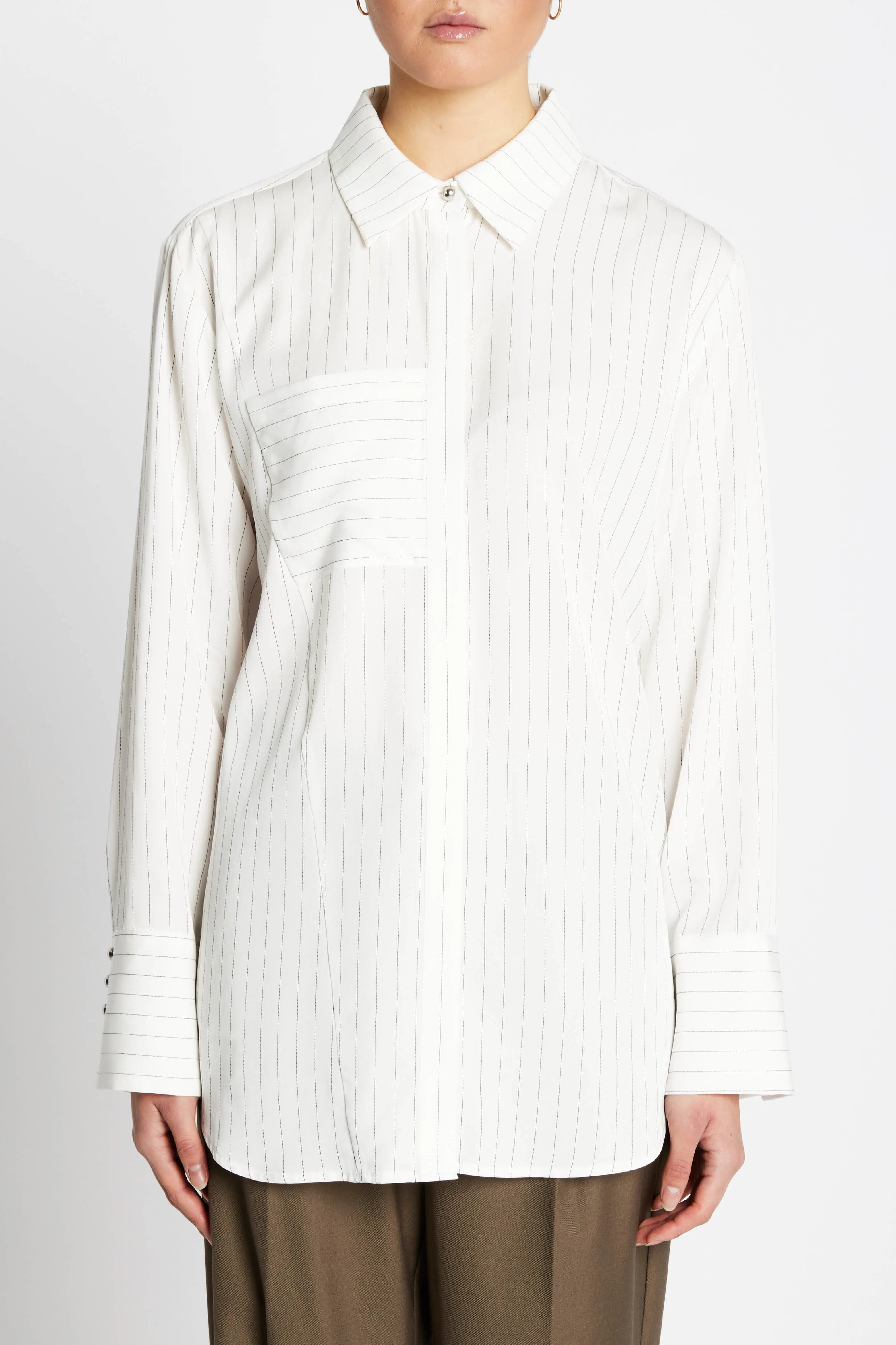 AmaranthBBZanne shirt - White stripe