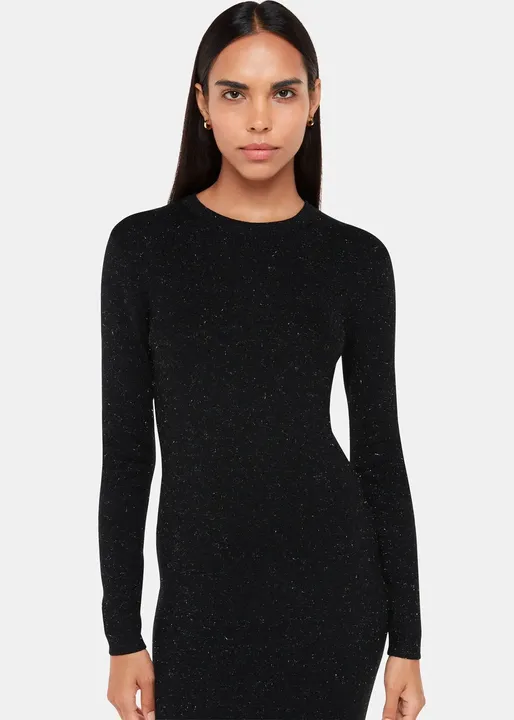 Annie Sparkle Knit Dress - Black