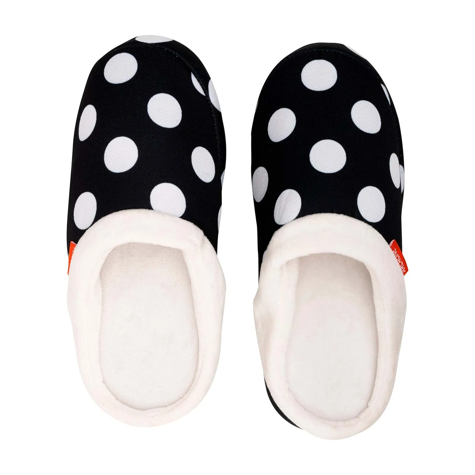 ARCHLINE Orthotic Slippers Slip On Arch Scuffs Pain Relief Moccasins - Polka Dots - EU 41