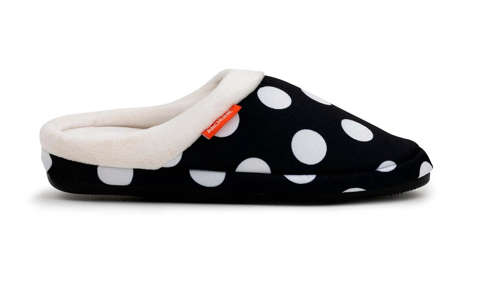 ARCHLINE Orthotic Slippers Slip On Arch Scuffs Pain Relief Moccasins - Polka Dots - EU 41