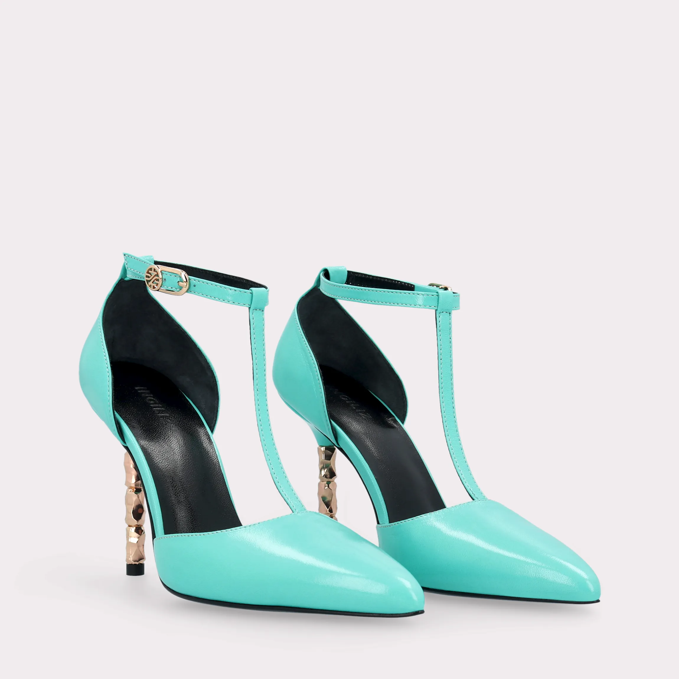 ASTRID 101 MINT LEATHER PUMPS