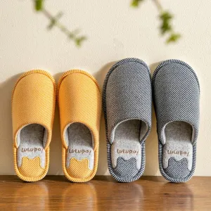 Autumn Cute Women's Soft Warm Solid Indoor Bedroom Floor House Slippers