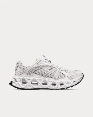 B35 NXXT White Technical Fabric and White Technical Mesh Low Top Sneakers