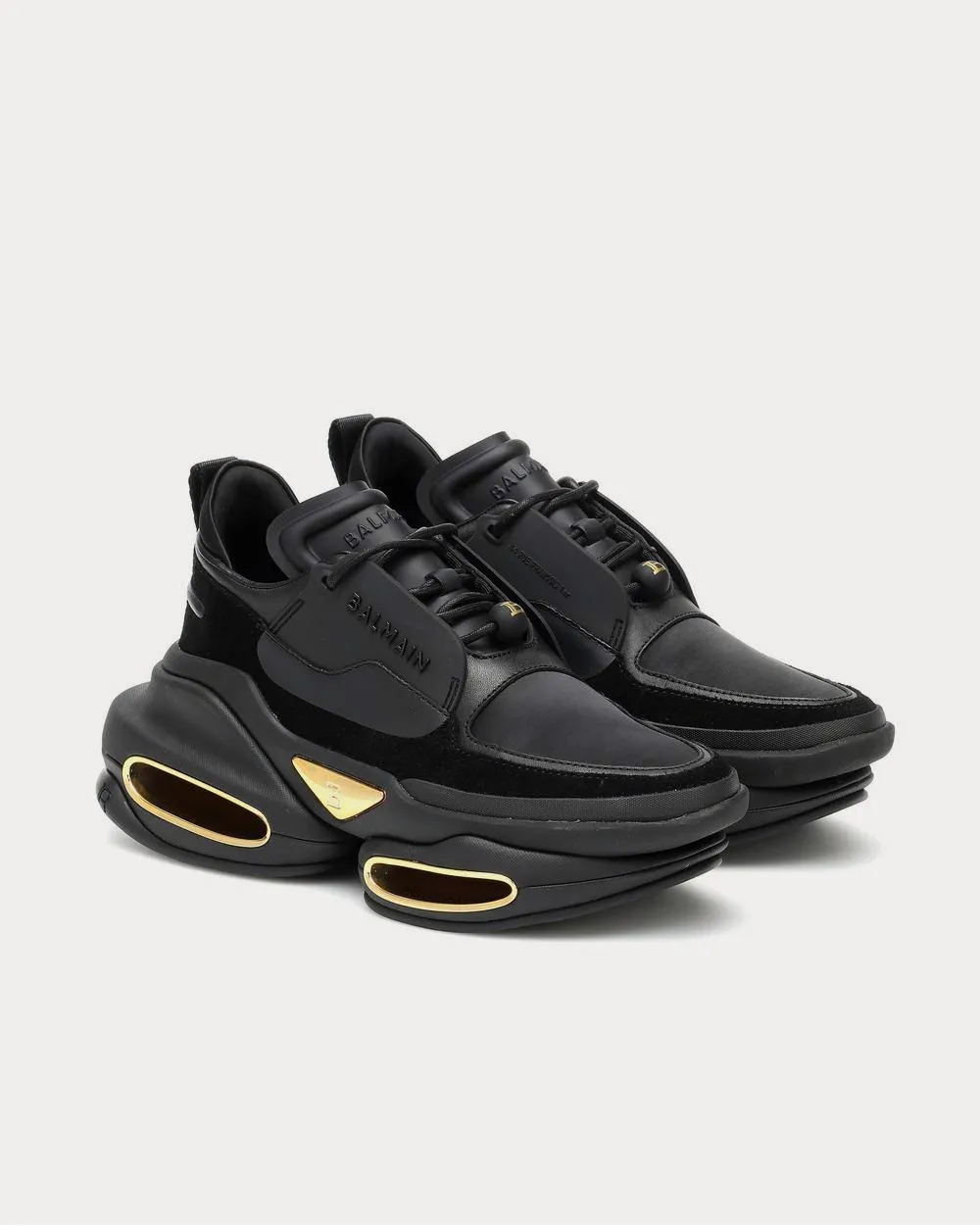 BBold leather Noir Low Top Sneakers