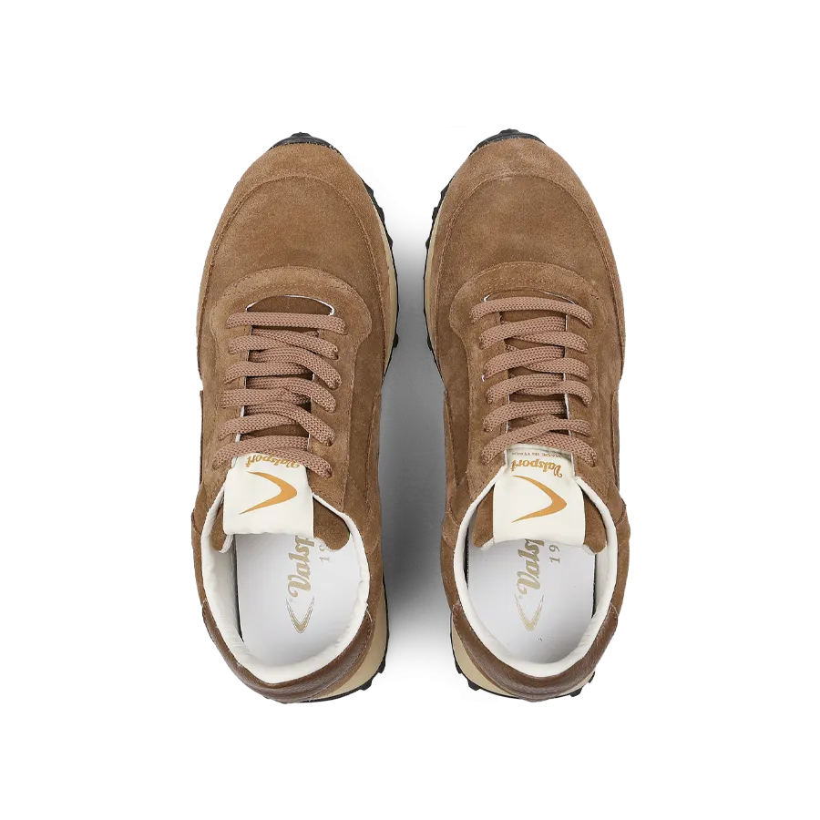 Beige Suede Leather Start City Sneakers