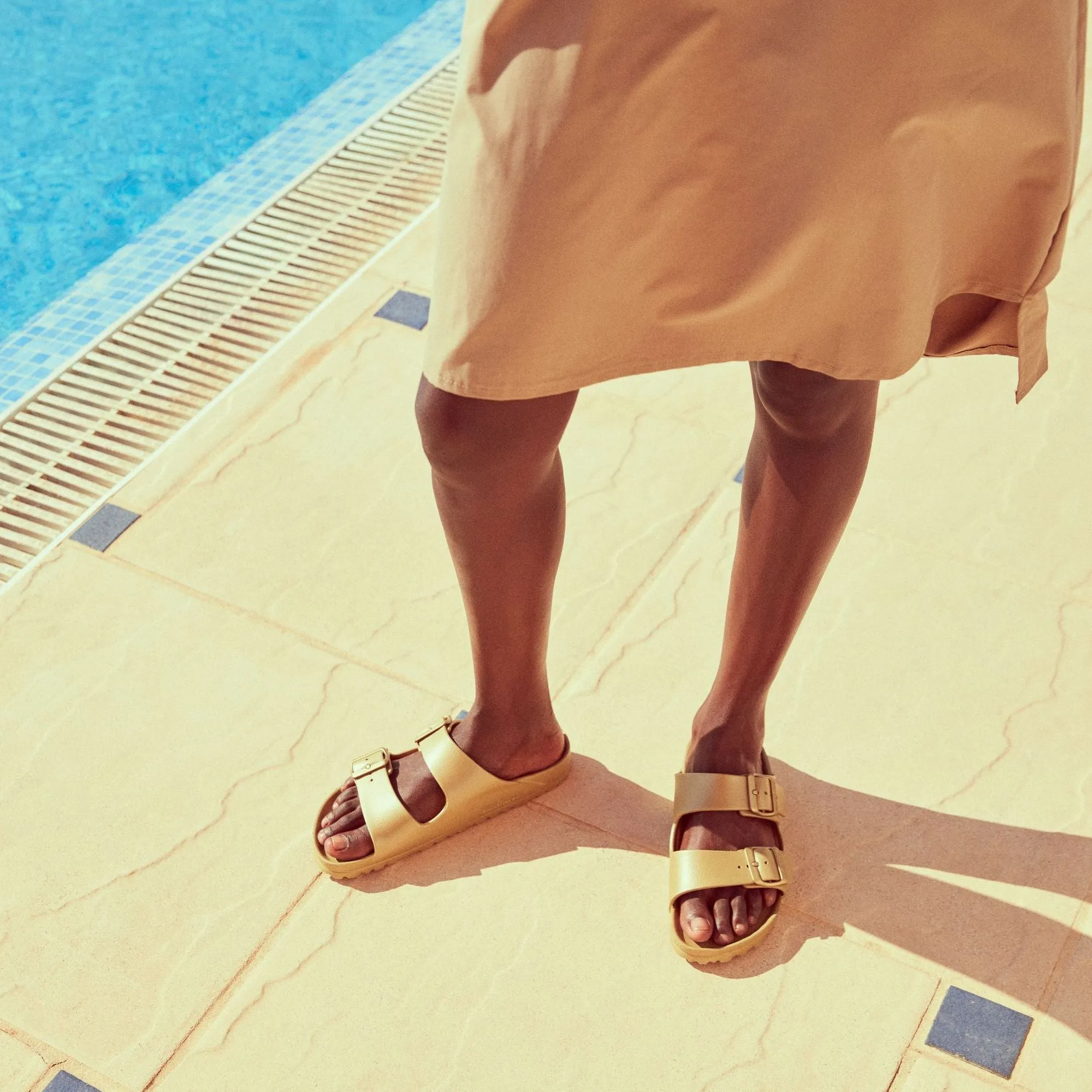 Birkenstock Arizona EVA metallic gold