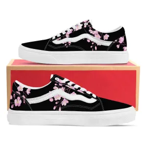 Black Pink Sakura Low Top Sneaker