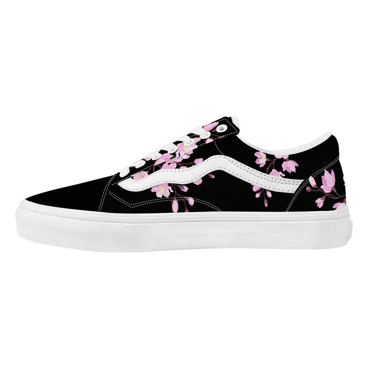 Black Pink Sakura Low Top Sneaker
