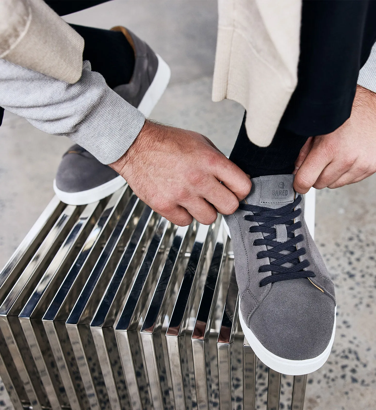 Bohrium Charcoal Suede Sneakers