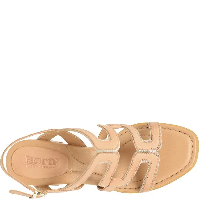 Born Women's Sofia Heeled Sandal - Natural/Pana Cotta