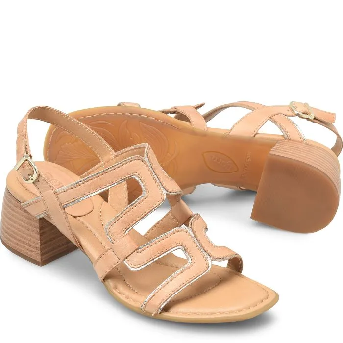 Born Women's Sofia Heeled Sandal - Natural/Pana Cotta