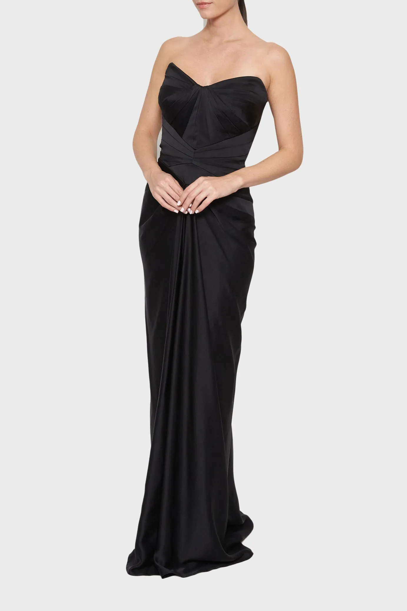 Bustier Satin Gown