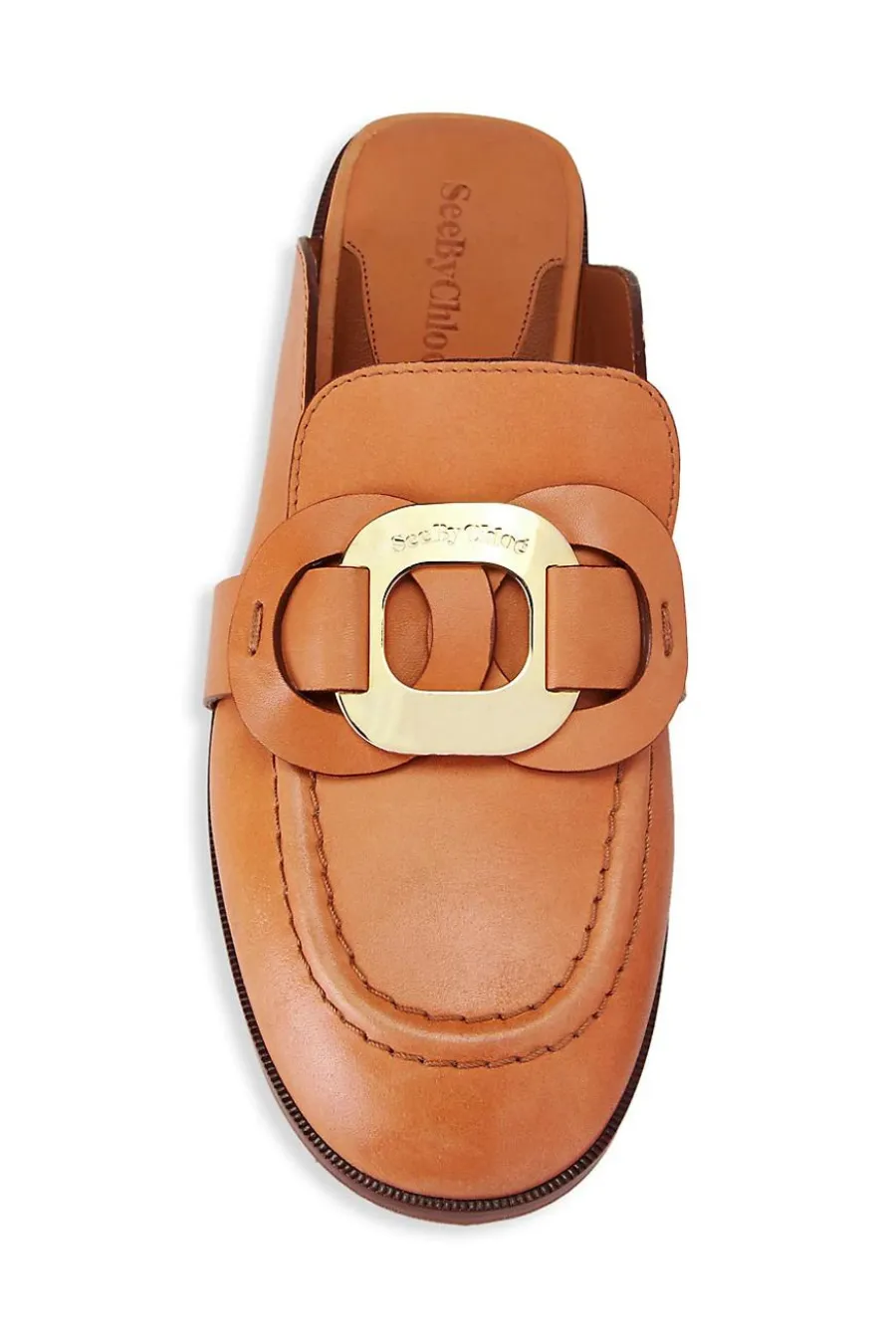 Calf Chany Mule Light Pastel Brown