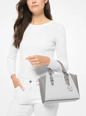 Ciara Medium Logo and Leather Satchel