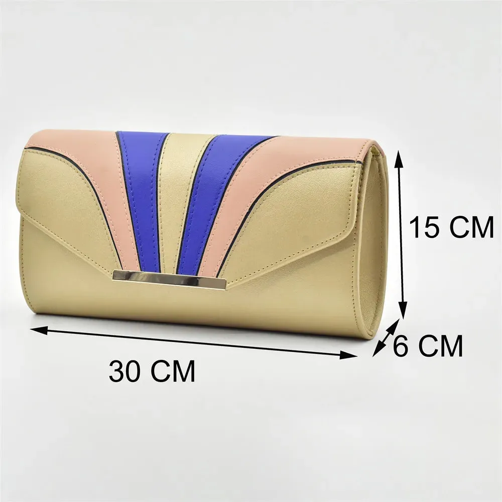 Classic Sophisticated Two-color Stitching Bag and Shoes