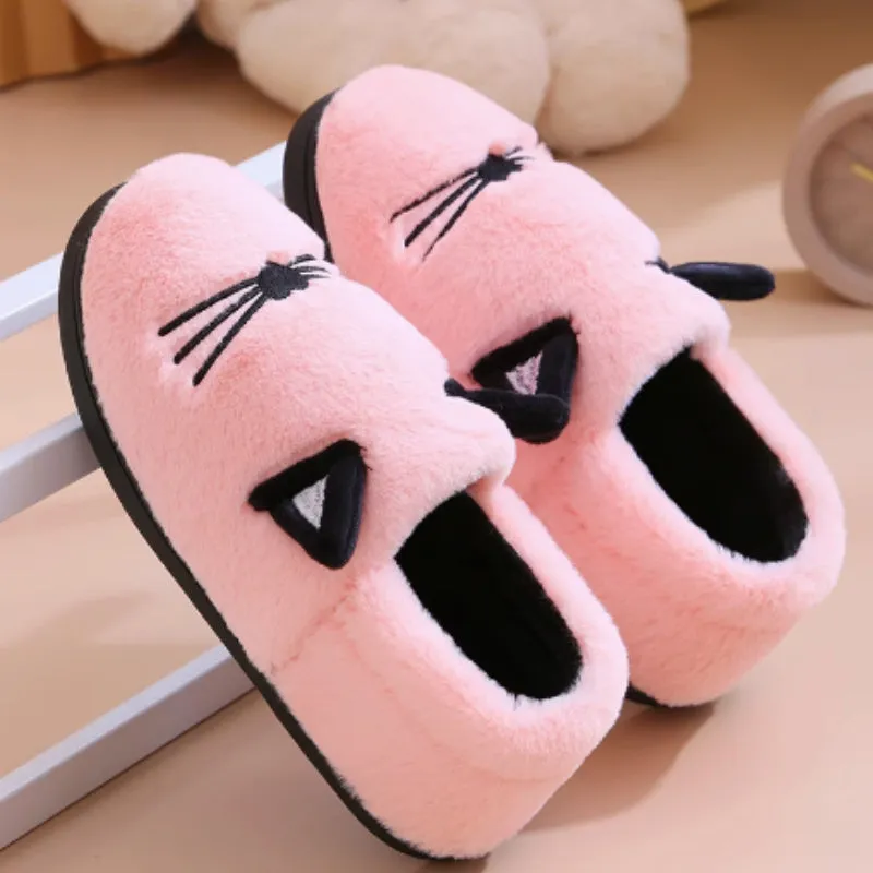 Couple Cute Cartoon Warm Postpartum Shoes For Women