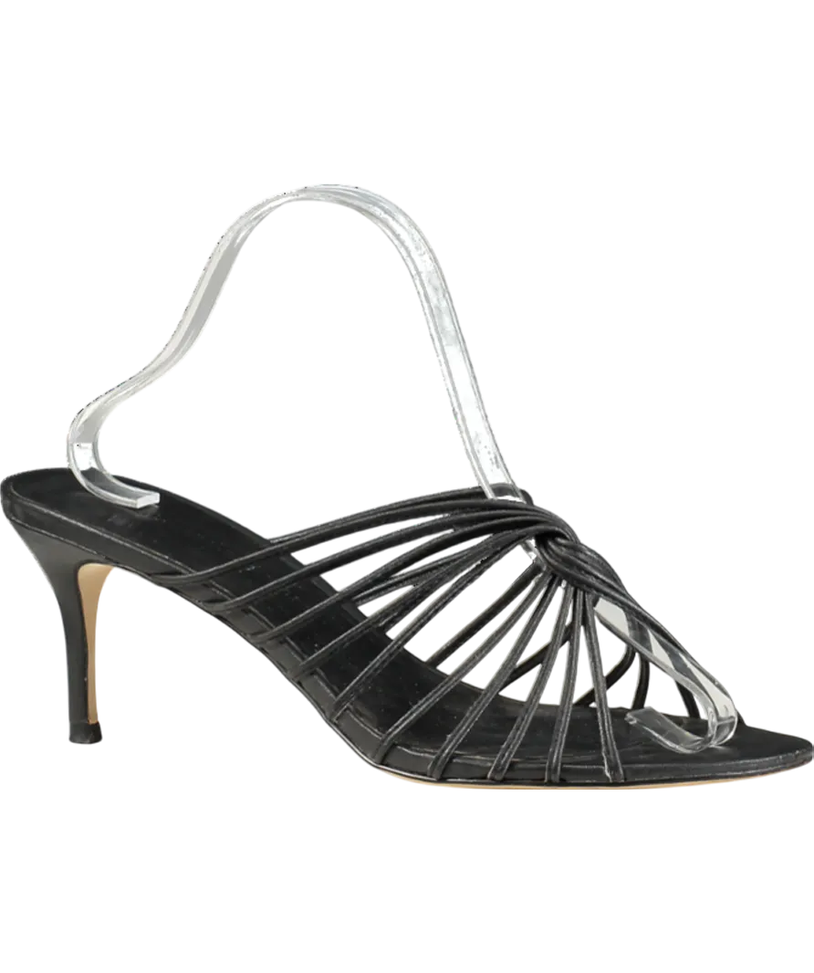 cupcakes and cashmere Black Arriana Strappy Heeled Mules UK 8 EU 41 
