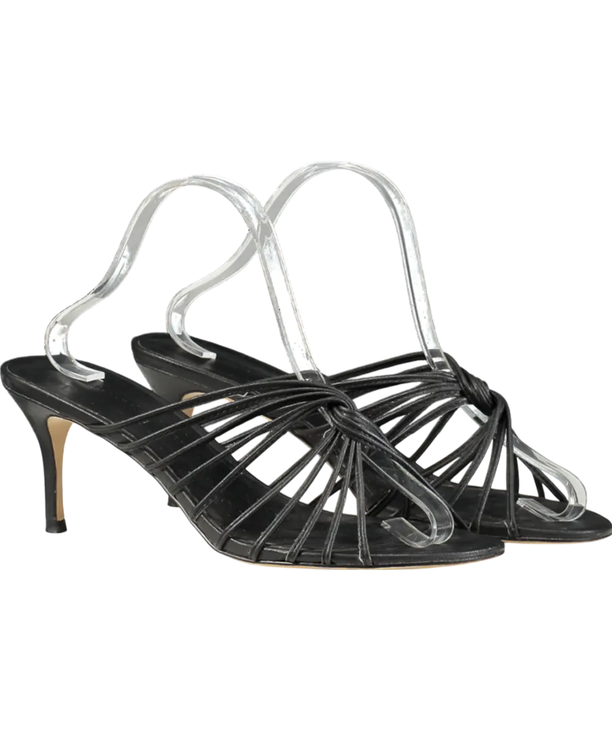 cupcakes and cashmere Black Arriana Strappy Heeled Mules UK 8 EU 41 