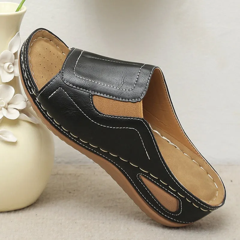 Cuzcare Summer Sandals For Women Flexible Width Shock-resistant Modern Slides