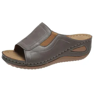 Cuzcare Summer Sandals For Women Flexible Width Shock-resistant Modern Slides