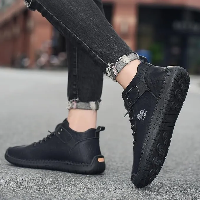 DAGY LEATHER SHOES - BLACK