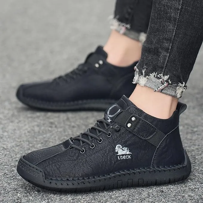 DAGY LEATHER SHOES - BLACK