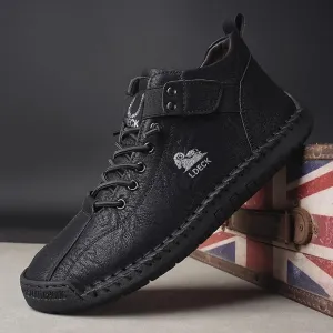 DAGY LEATHER SHOES - BLACK