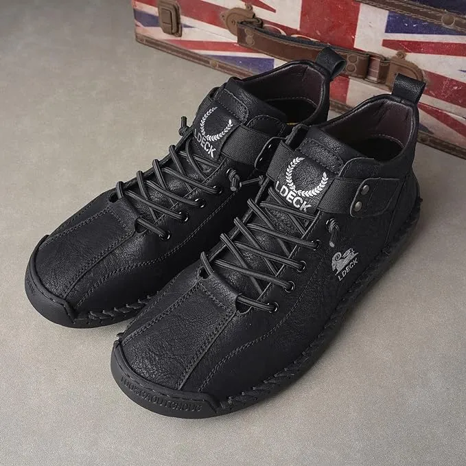DAGY LEATHER SHOES - BLACK