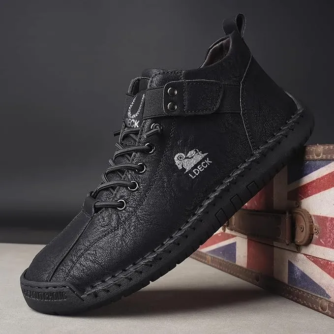 DAGY LEATHER SHOES - BLACK