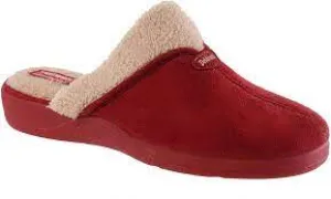 DE VALVERDE Red Ladies Scuff Slipper