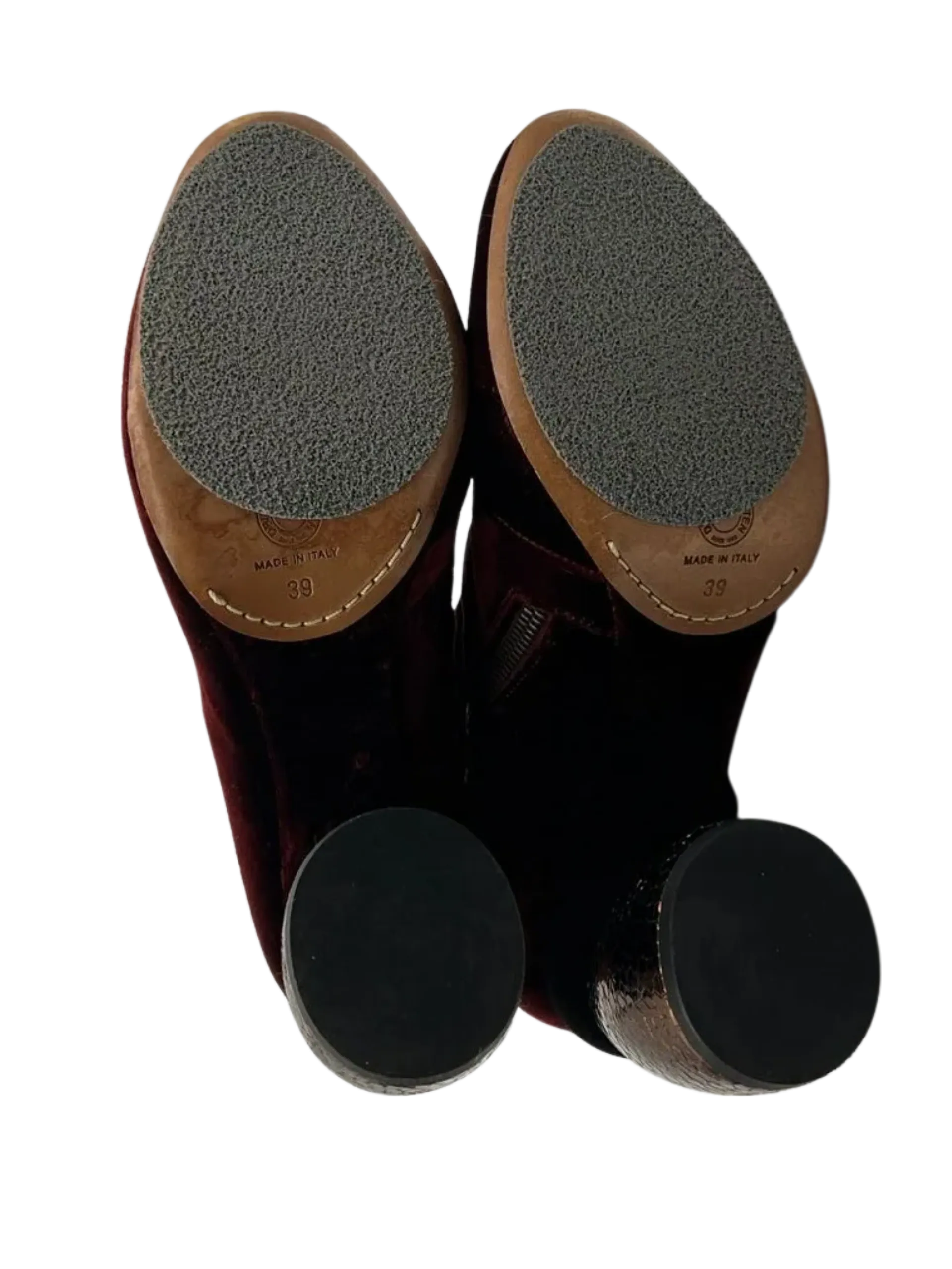 Dries Van Noten - Velvet Ankle Boots - Size 39