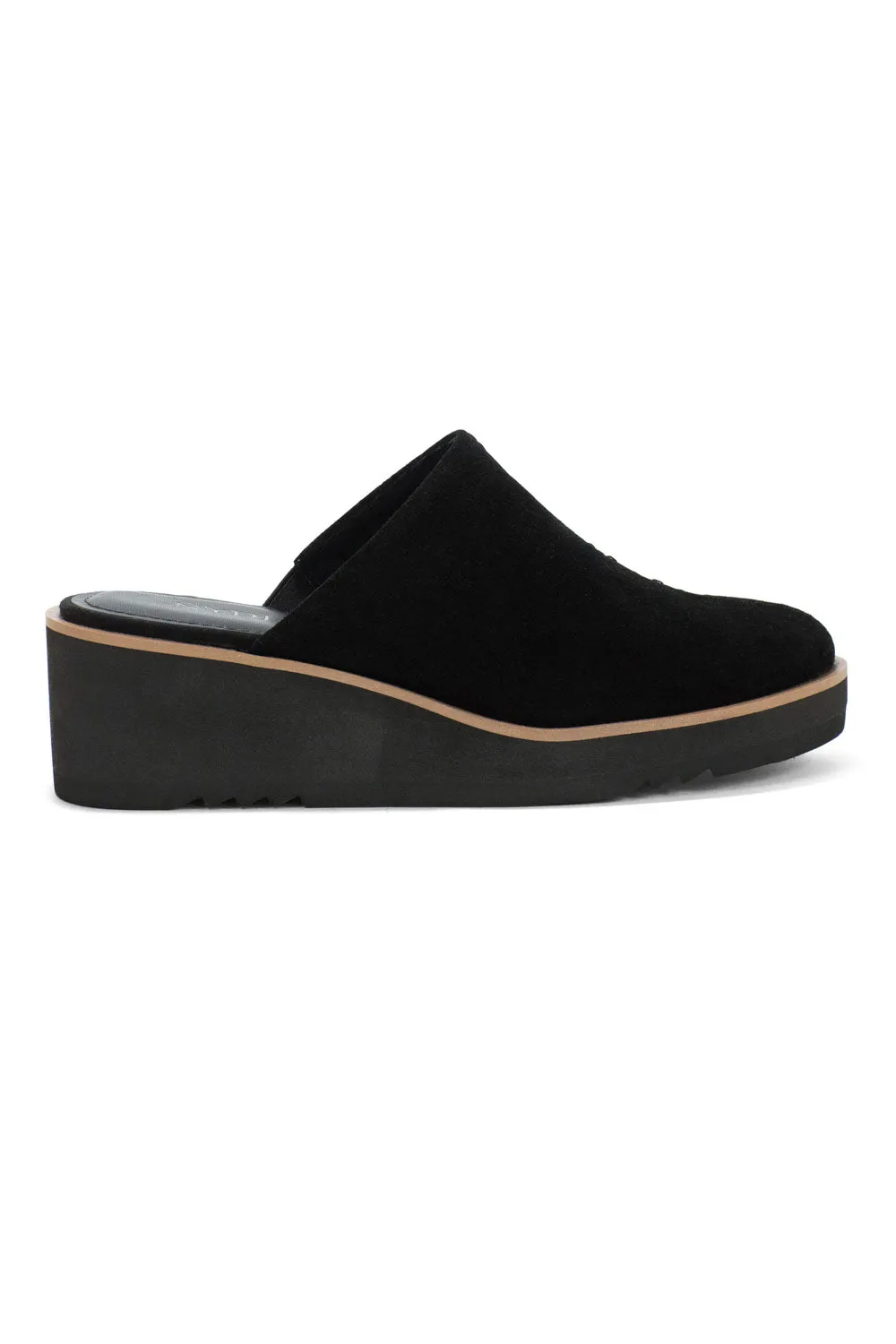 Edmond Wedge Mules - Black