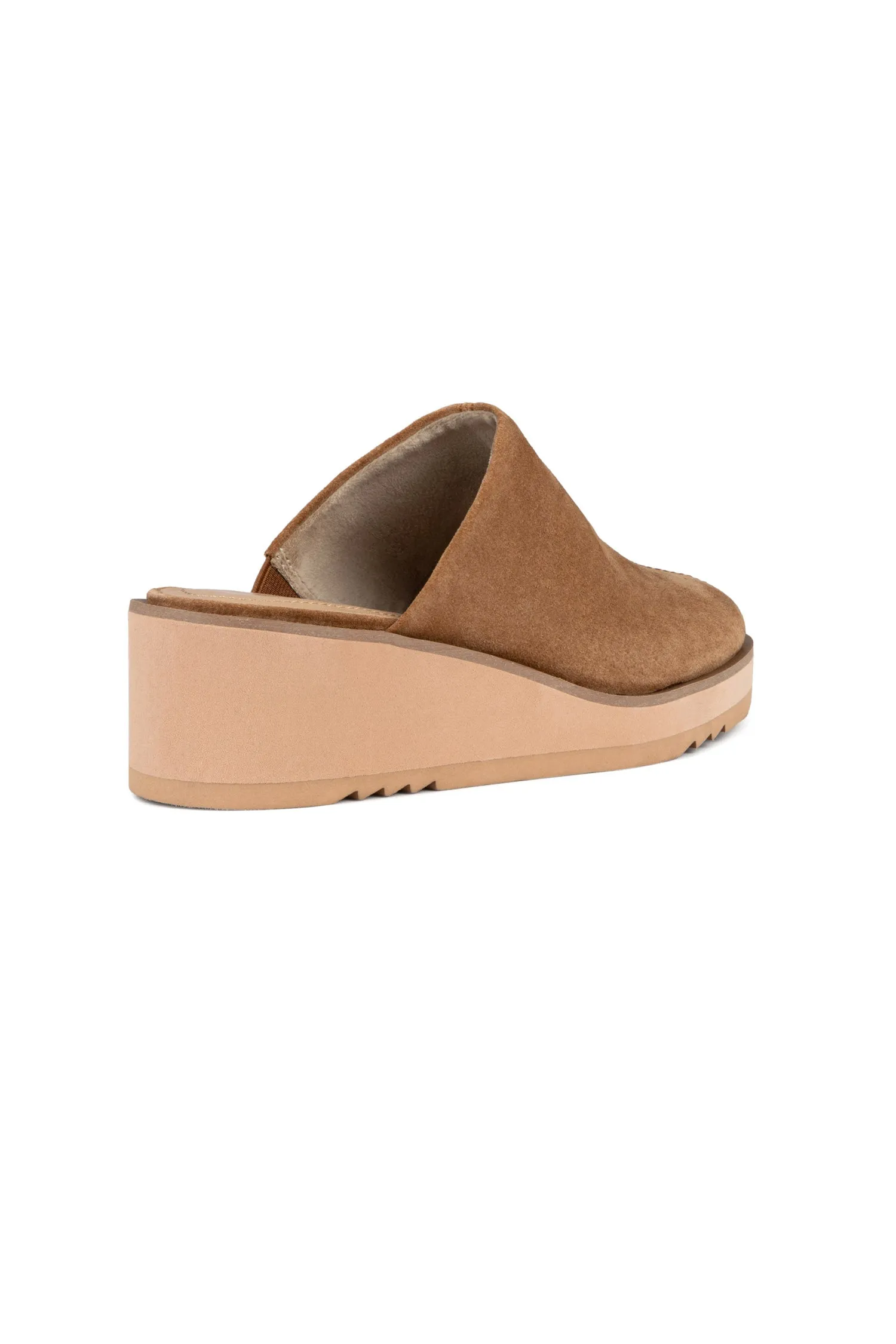 Edmond Wedge Mules - Cognac