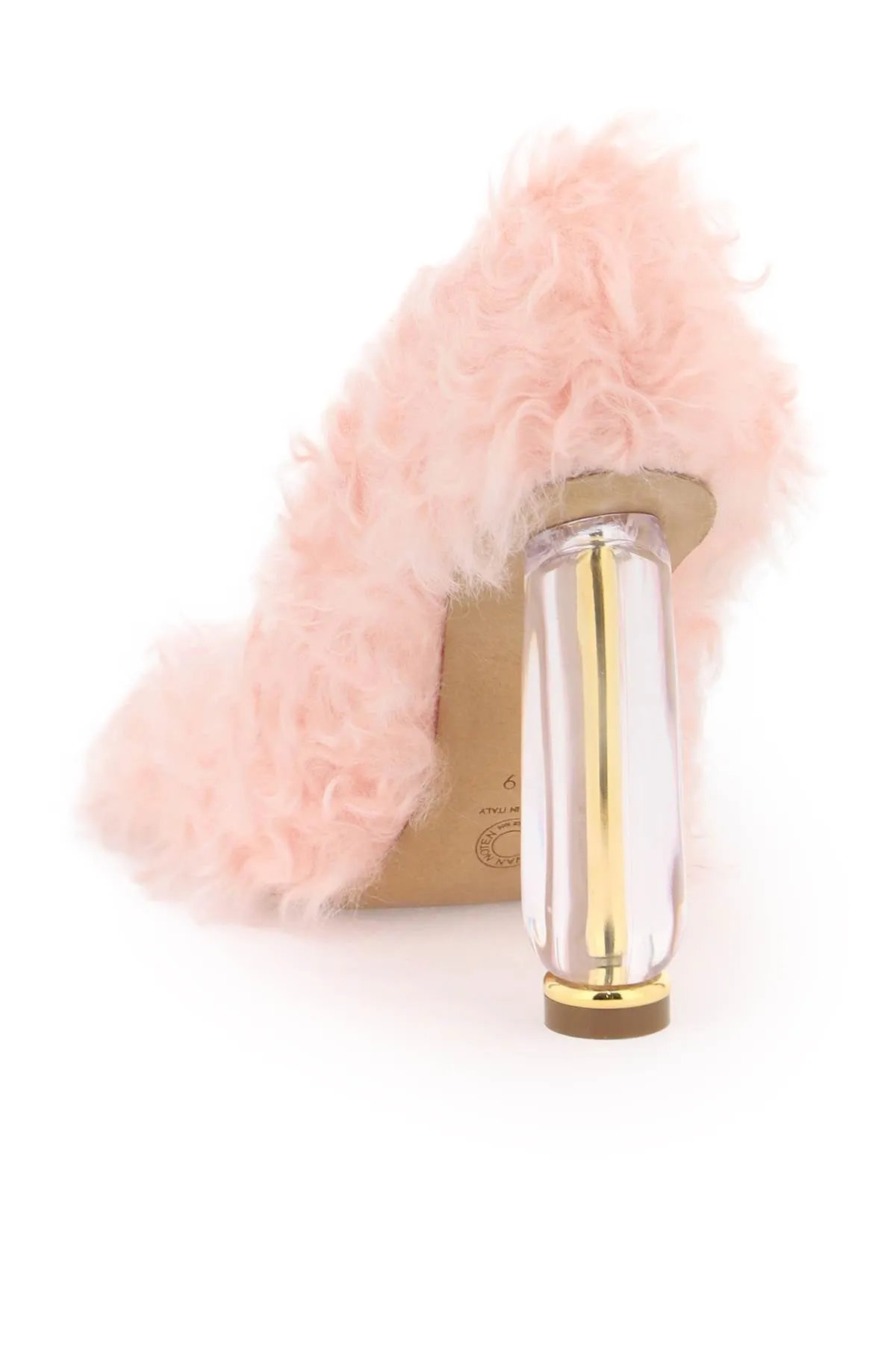 faux fur pumps