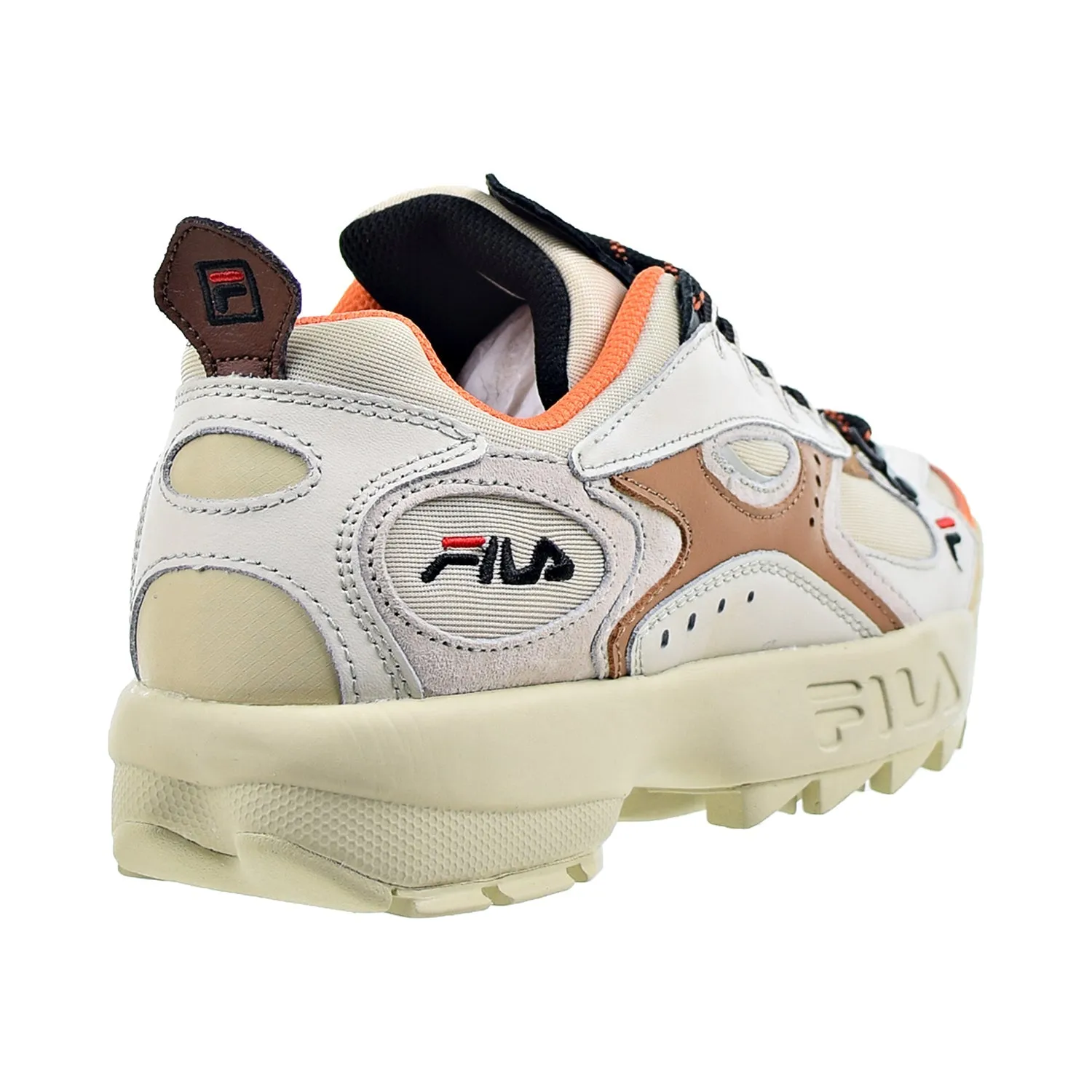 Fila Boveasorus X Disruptor Men's Shoes Fila Cream-Black-Sho Orange