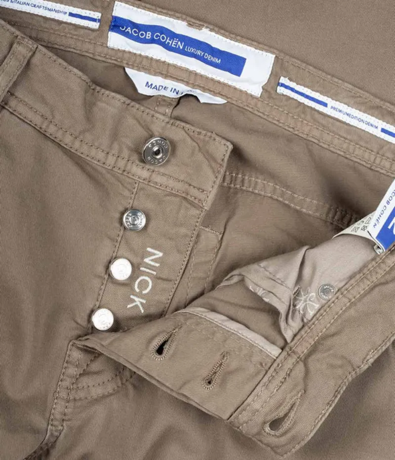 *FINAL SALE* Nick 5 Pocket Slim Fit Jeans in Dark Beige