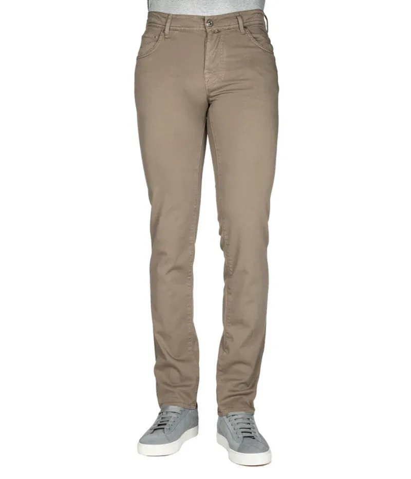 *FINAL SALE* Nick 5 Pocket Slim Fit Jeans in Dark Beige