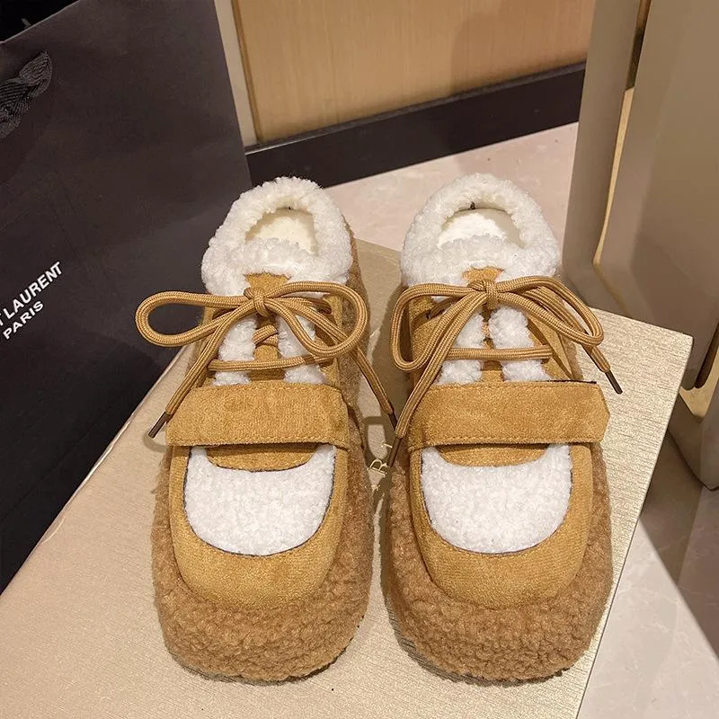 Fluffy Warm Lamb wool Slippers