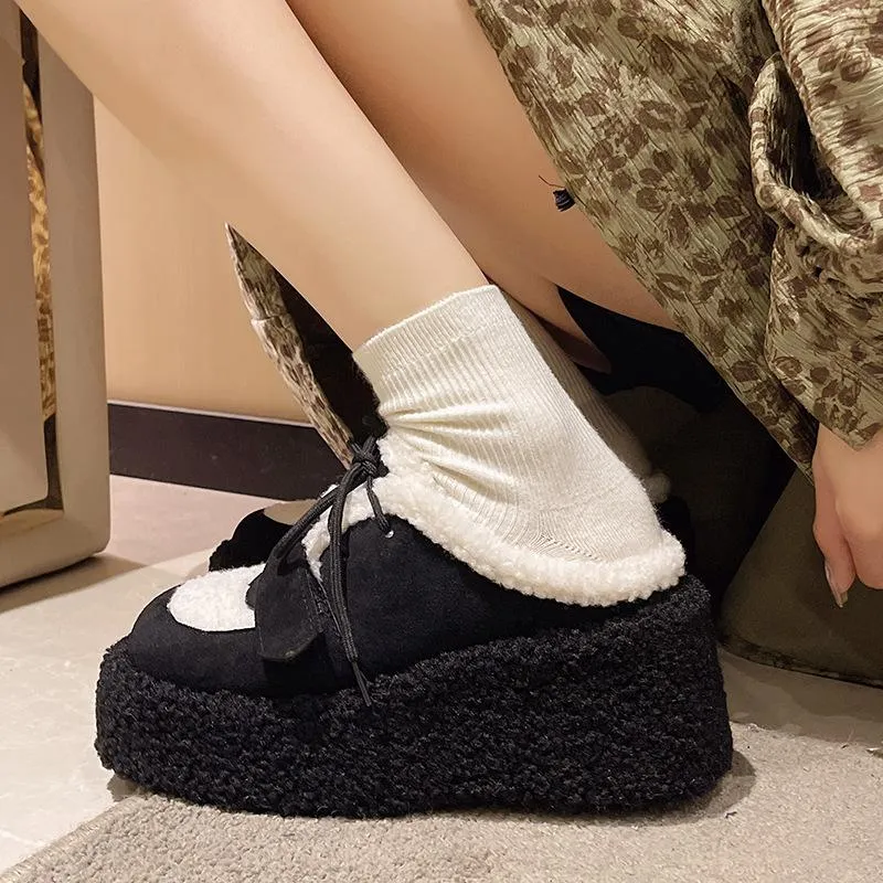 Fluffy Warm Lamb wool Slippers