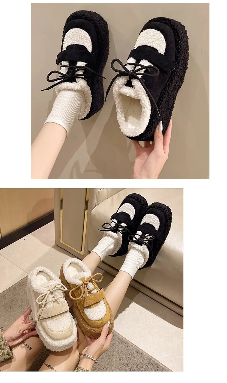 Fluffy Warm Lamb wool Slippers