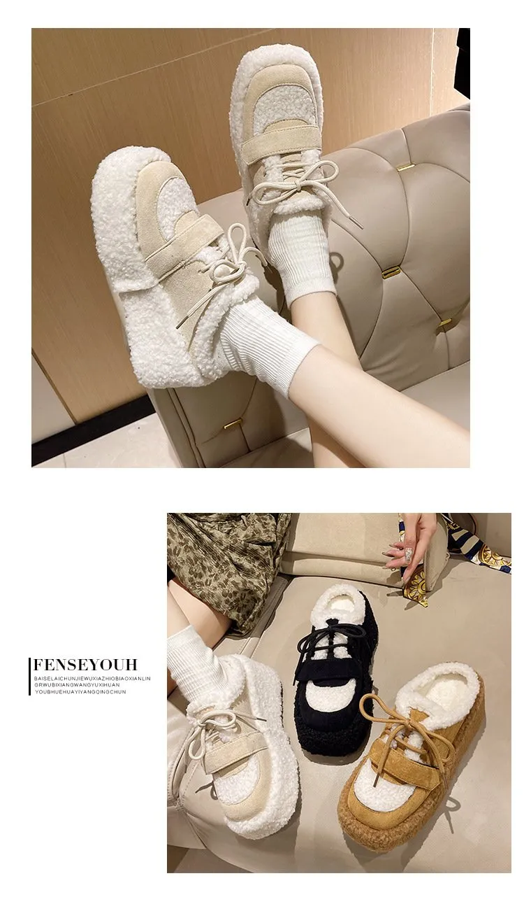 Fluffy Warm Lamb wool Slippers