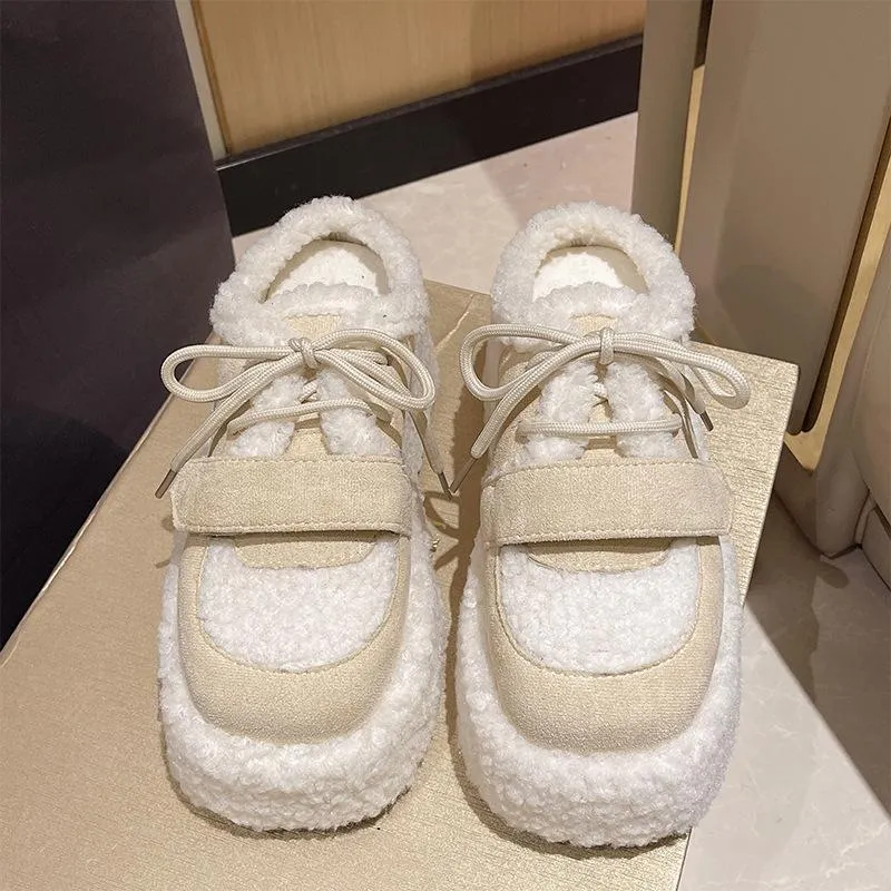 Fluffy Warm Lamb wool Slippers