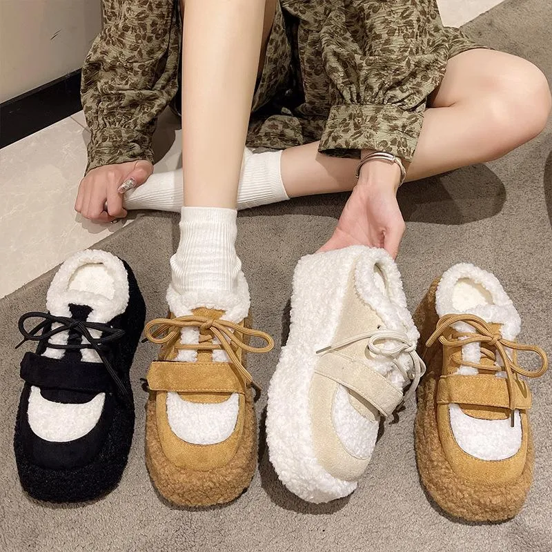 Fluffy Warm Lamb wool Slippers