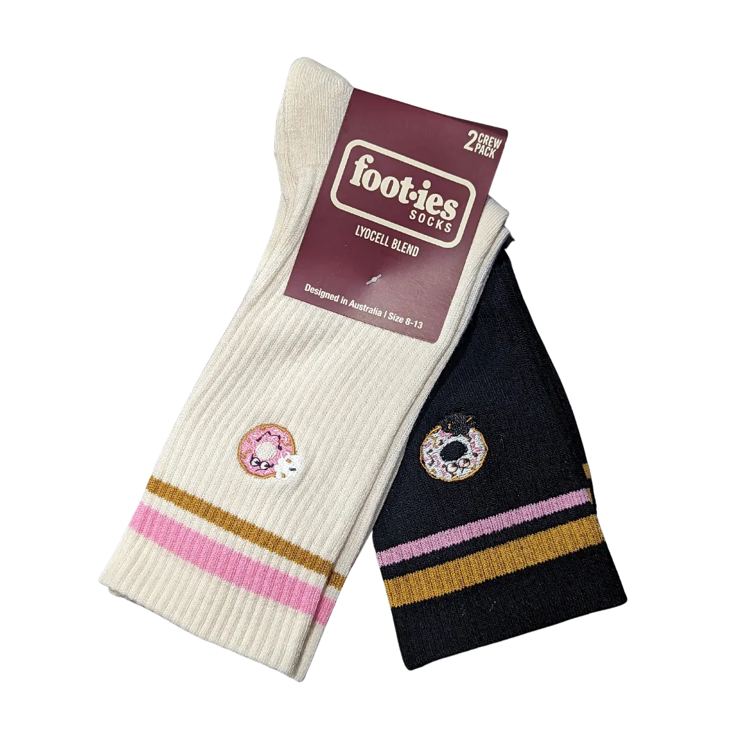Foot-ies Donut Crumbs Sneaker Sock 2 Pack