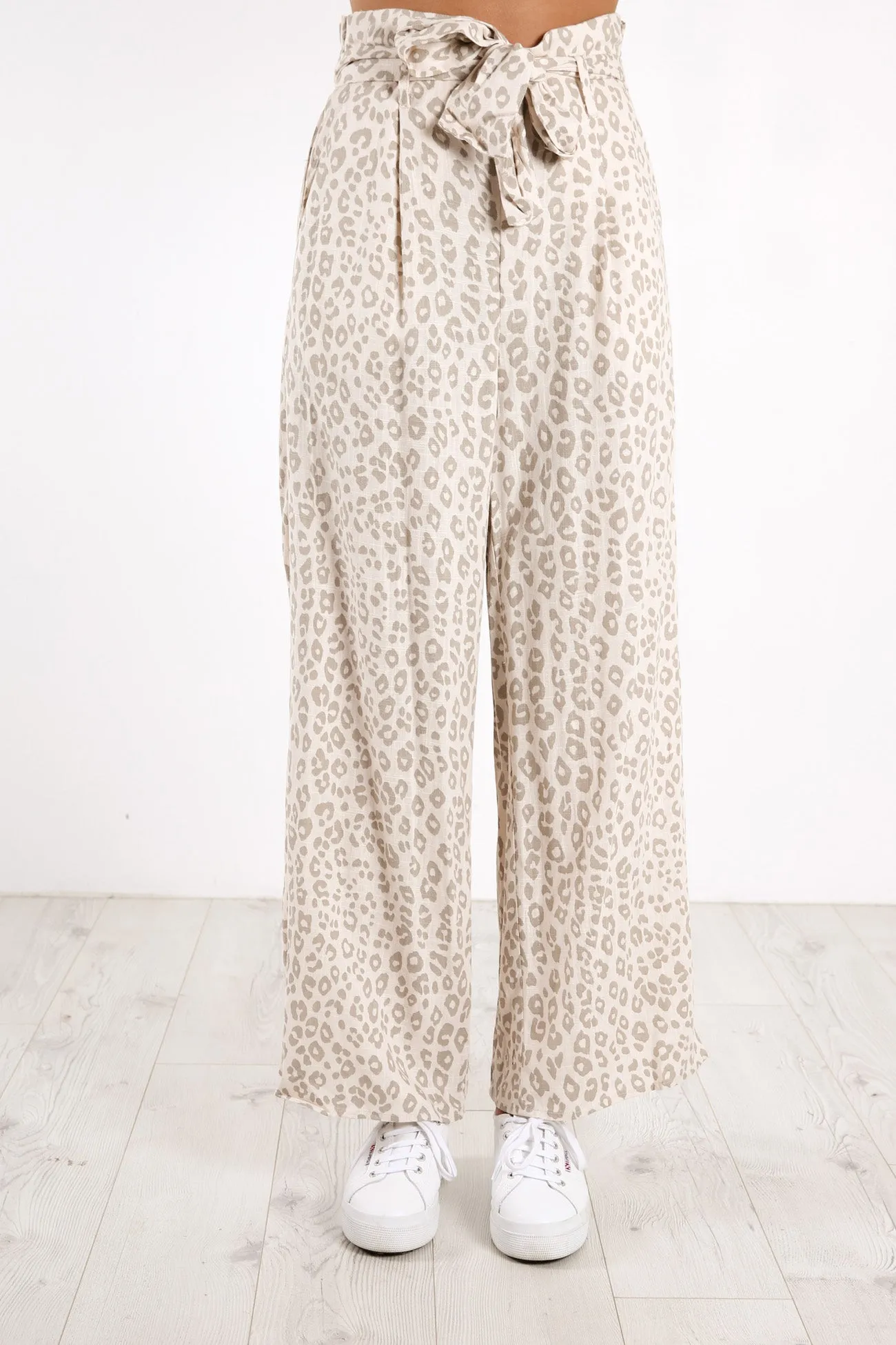Frankie Pant Beige Leopard