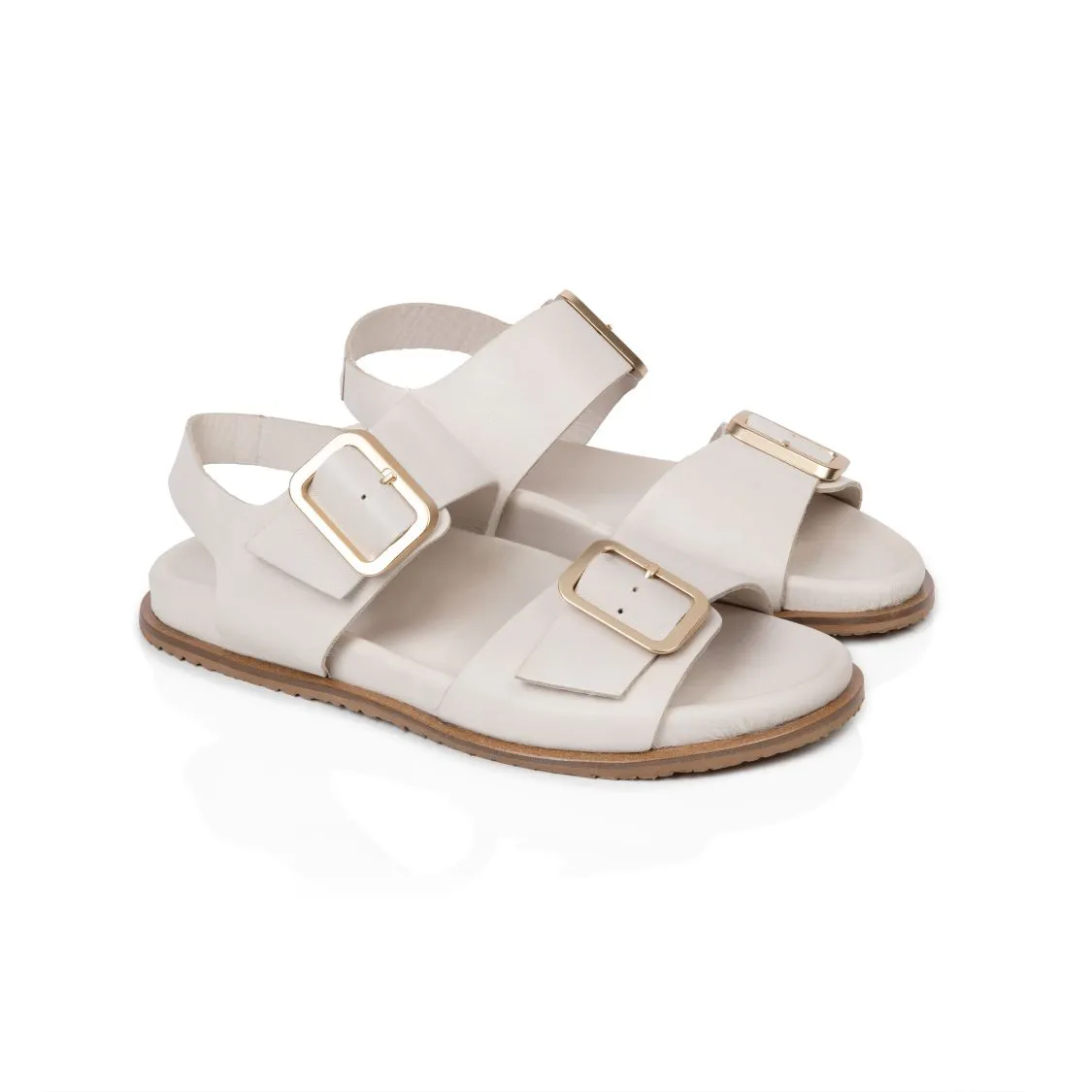 Gala: Ivory Two Bar Back Strap Sandals